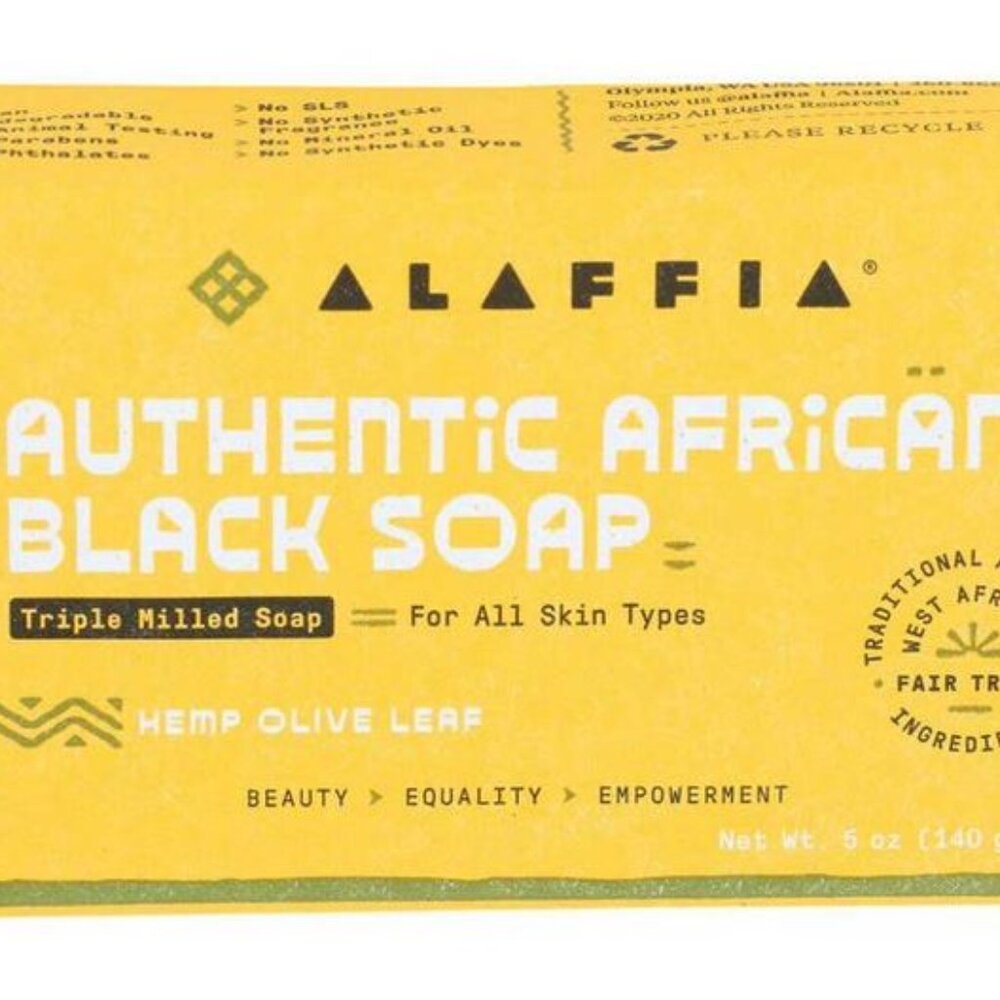 Alaffia Authentic African Black Soap Triple Milled for all skin types.